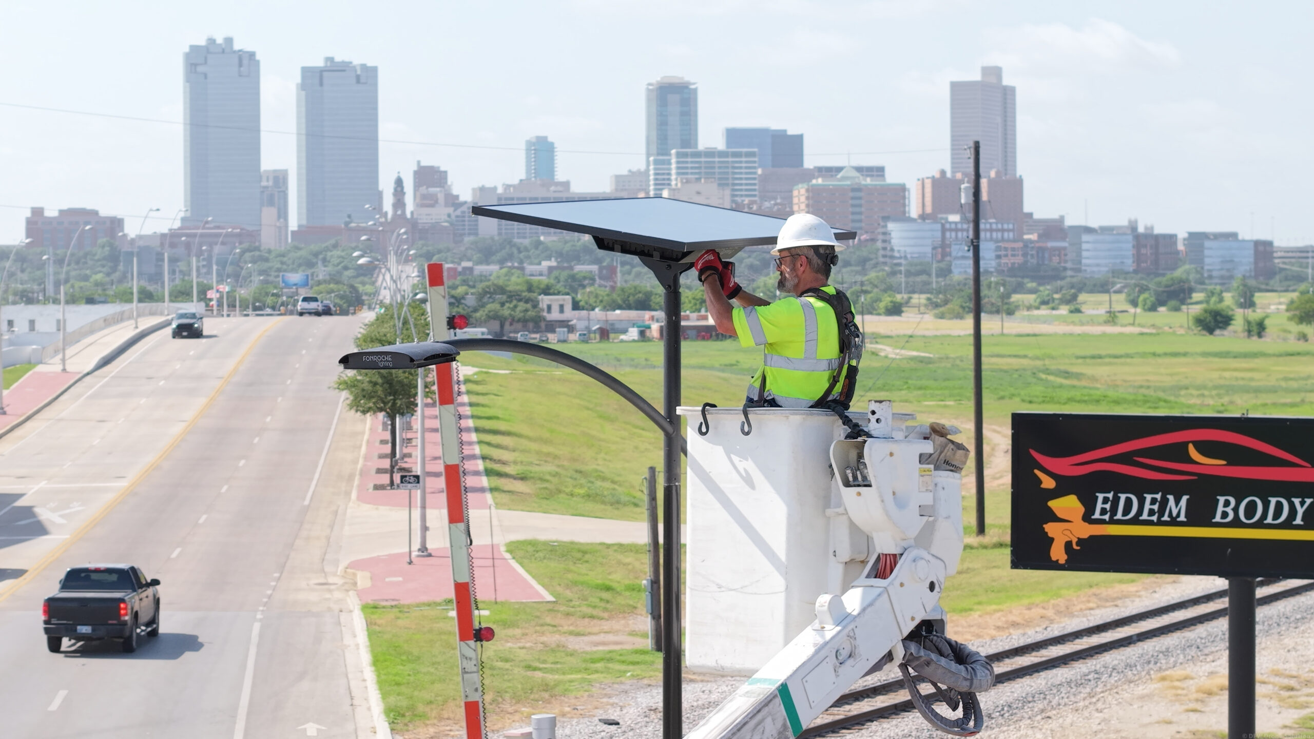 Solar Parking Lot Lighting by Fonroche Lighting America - solar powered street lights- 