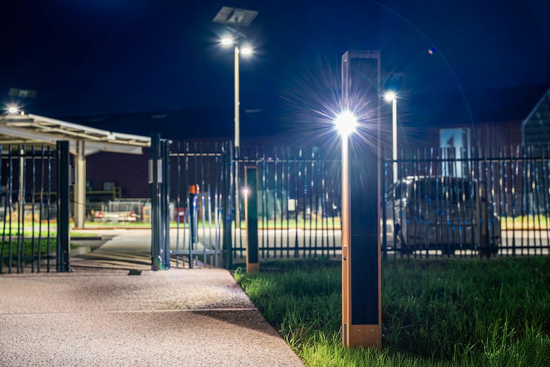 Durable, weather-resistant solar powered streetlight. SmartLight by Fonroche Lighting America are  capable of withstanding extreme weather conditions.