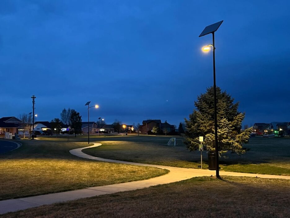grid free solar lighting for urban areas