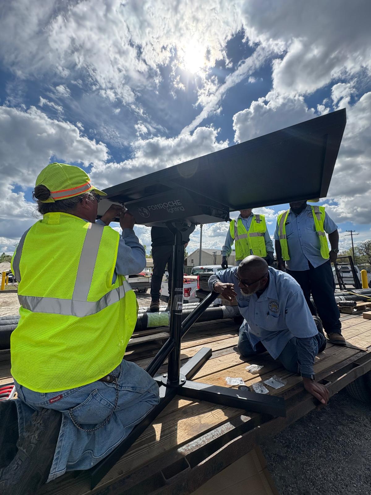 Florida installation of Fonroche Solar Street Light