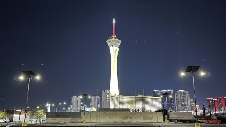 las vegas solar parking lot lighting by fonroche