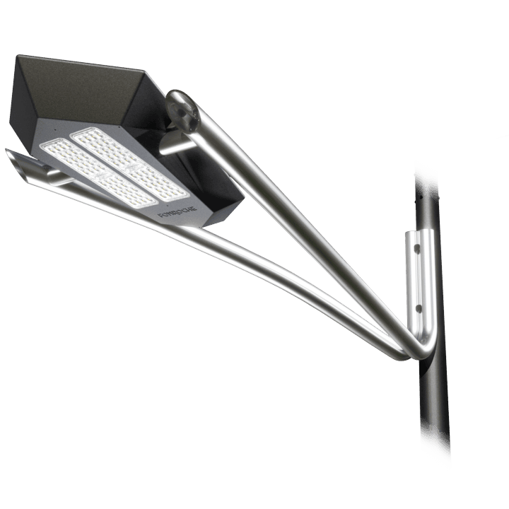 New Art - Decorative Solar Street Light fixture by Fonroche Lighting America